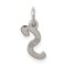Sterling Silver Small Initial Letter S Charm Pendant Jewerly 19mm x 8mm